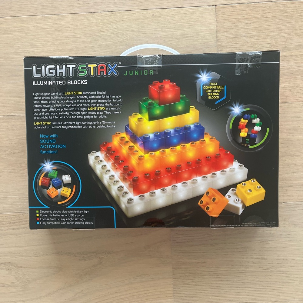 Lego Light Stax Junior Illuminated Blocks - Red, Yellow, Green, Blue